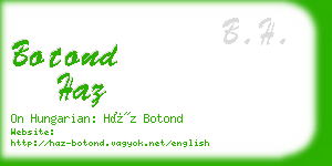 botond haz business card